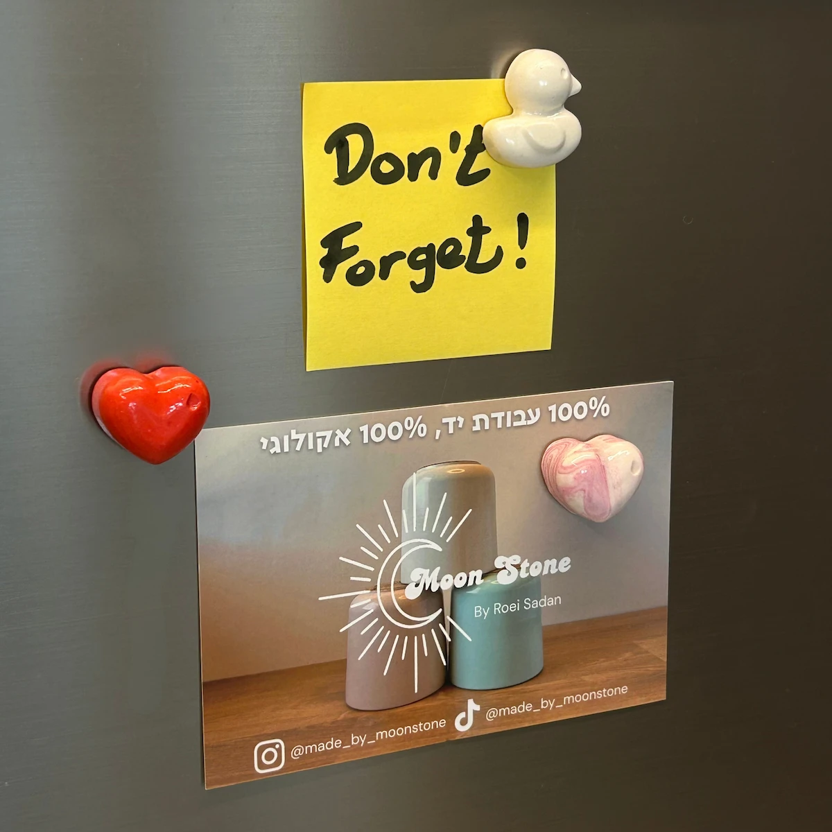 סט 3 מגנטי לב – תמונה 6