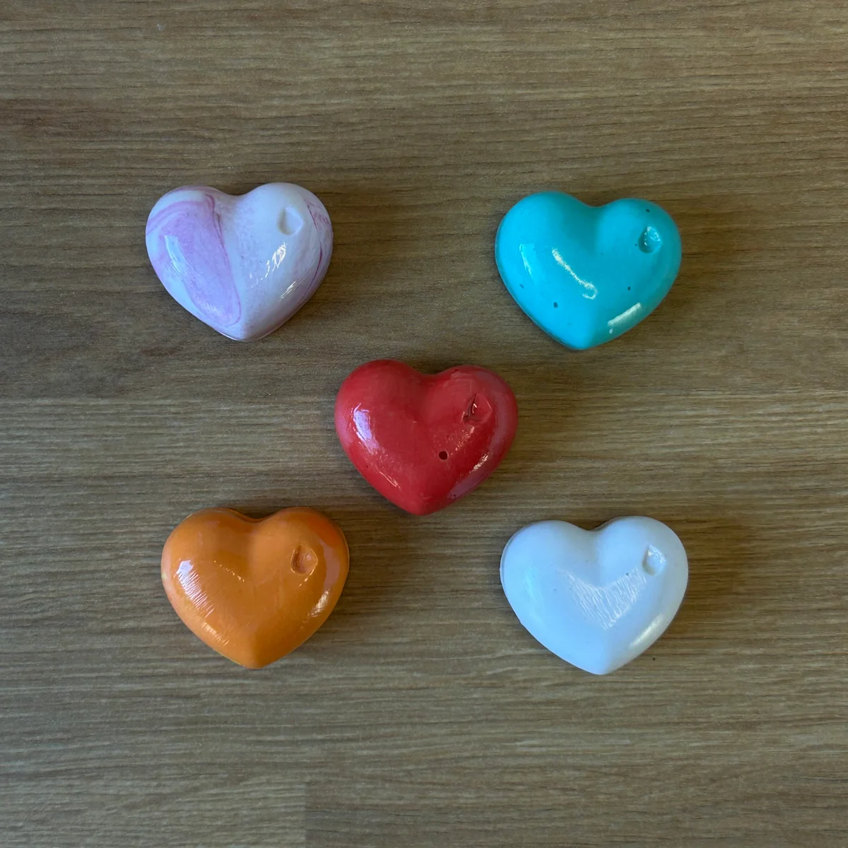 סט 3 מגנטי לב – תמונה 2